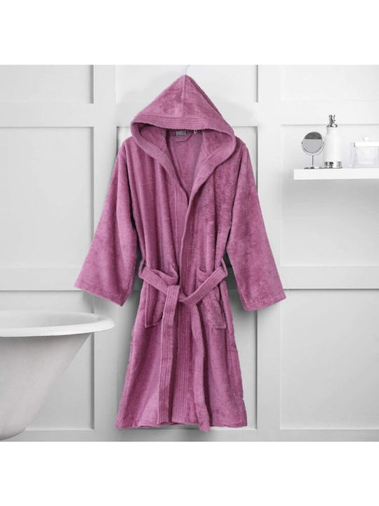 Colori Bathrobe with Hood Dusty Rose 500gr/m²