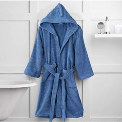 Colori Bathrobe with Hood Petrol Blue 500gr/m²