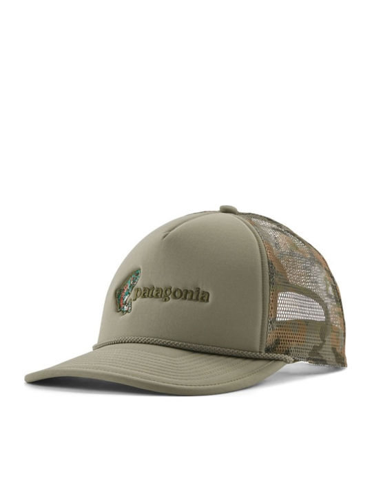 Broadcaster Hat Fish Jump River Rock Green