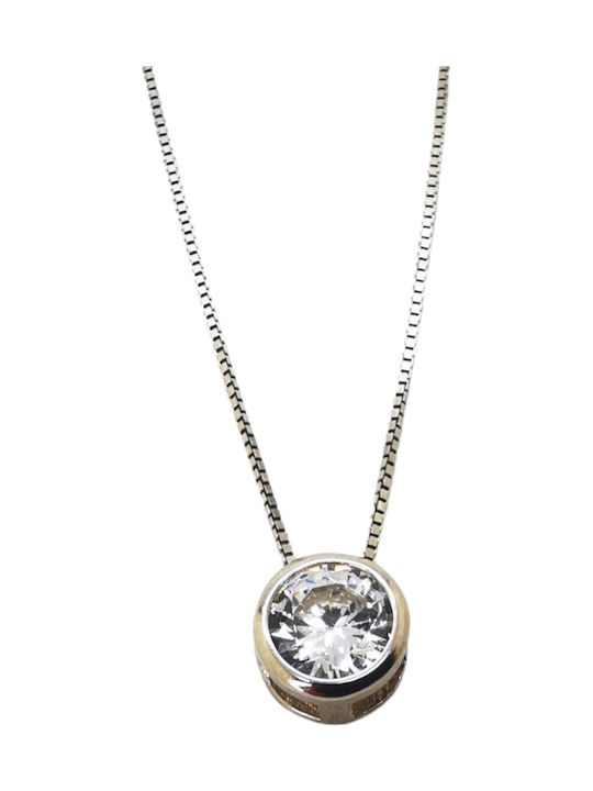 Aris Dentopoulos Jewellery Solitaire from Silver with Zircon