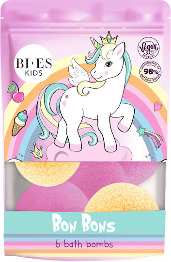 Badebomben Ball Schaum Unicorn Erdbeere Mango 6 Stück Set*55g