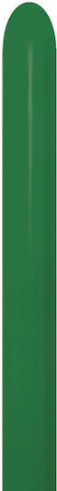 Composition with 50 Balloons Latex Green Jumbo Modelling 114cm