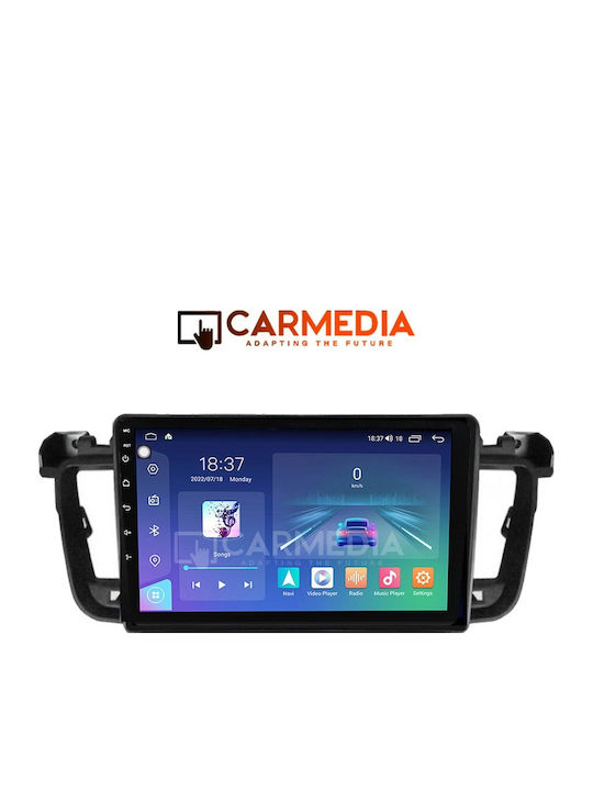Carmedia Car Audio System for Peugeot 508 2010-2015 (Bluetooth/USB/WiFi/GPS/Apple-Carplay/Android-Auto) with Touch Screen 9"