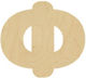 Wooden Letters 14cm Φ