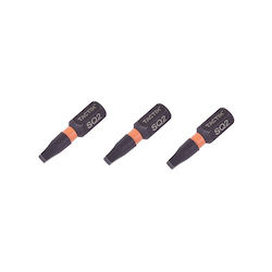Tactix 2x25mm Μύτη Τετράγωνη Robertson Imract Torsion Bliste 3τεμ 455302