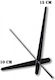Indicatoare De Ceas Metalice Negre 10-15cm