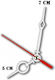 Metallische Weiße Uhrenzeiger 5-7cm