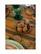HK Living Serving Bowl Round Wooden with Diameter 14cm
