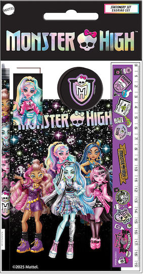 Σετ Σχολικο & Μπλοκακι Σημειωσεων Monster High #350-01755