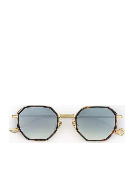 Eyepetizer Men's Sunglasses with Brown Tartaruga Metal Frame and Gold Gradient Lens 425184