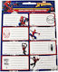 Gim Notebook Labels Spiderman 2pcs