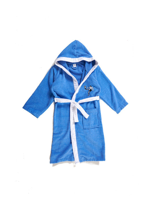 Comfort Kids Hooded Bathrobe Sky Blue