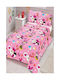 Kinderdecke Einzel Pink 160x240cm