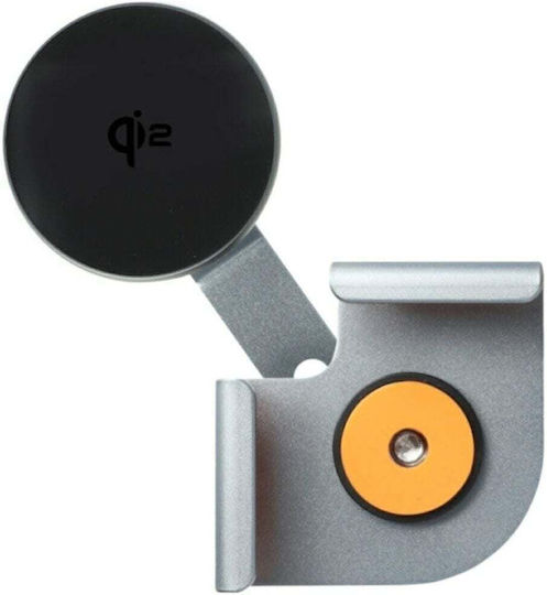 4Smarts Car Mobile Mount with Magnet and Wireless Charging MagSafe Gray