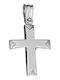 Gatsa Men's White Gold Cross 14K