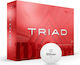Wilson 2025 Triad Golf Balls – White 12 Pack