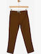 Pantaloni Chino din In pentru Copii Maro