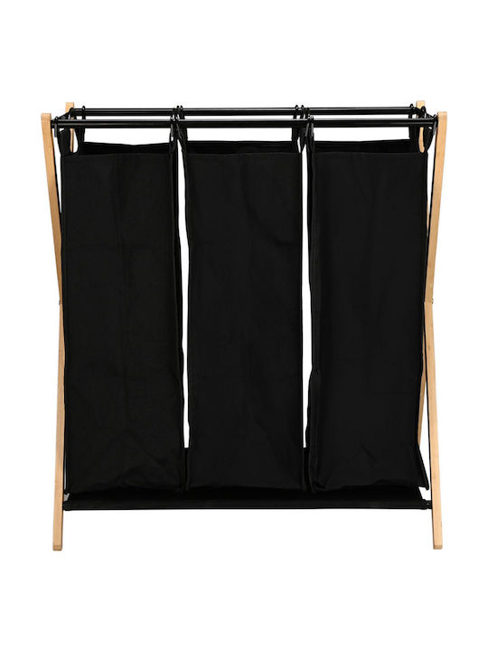 Estia Essentials Кошница За Пране Бамбуков 102л 68x40x76см Черна