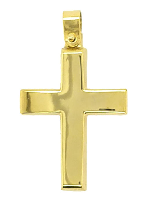 Dio Jewellery Lab Ανδρικός Σταυρός από Επιχρυσωμένο Ασήμι χωρίς Αλυσίδα