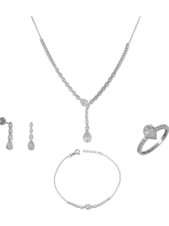 Jewelry Set Made of 14K White Gold Jewelry Set Made of 14K White Gold
