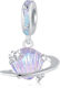Silber Charm 925 Muschel Stern