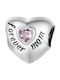 My Other Me Charm Mutti aus Rosa Vergoldetem Silber Rosa