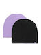 Kids Beanie Double Sided Knitted Lilac