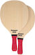 Summer Club Strandtennis-Schläger Polywood 41x23cm Rote Griff 13504
