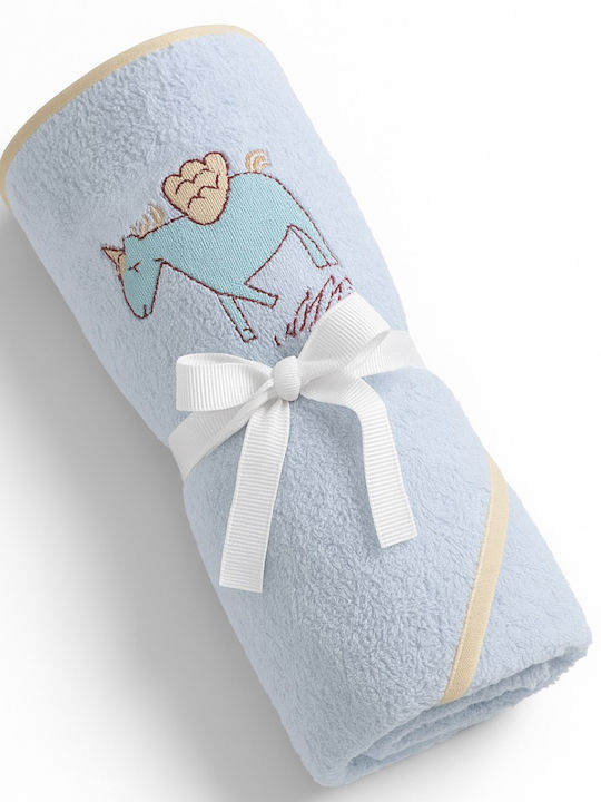 Beboulino Baby Hooded Towel Unicorn Light Blue ...