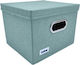 Ordinett Italy Fabric Storage Box For Clothes in Green Color 40.5x30.5x26.5cm 1pcs