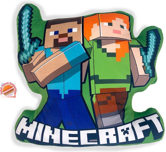 3D Minecraft Pillow 18 Green 40cm Mojang