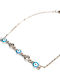 Amalfi Accessories Women's Bracelet with design Eye made of Silver with Diamond