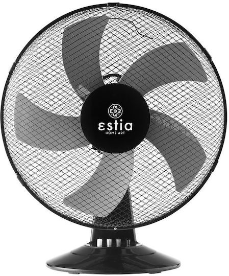 Estia Aeropulse Tabletop Fan 40W Fan Diameter 40cm Black