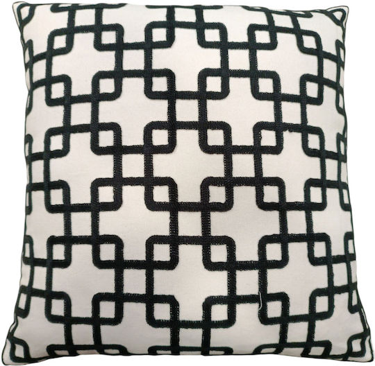 White Throw Pillow 45x45cm
