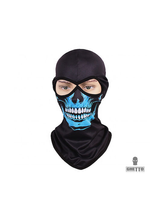 Ghetto Full Face Motorcycle Rider Balaclava Blue Color