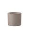 Mica Pot Ceramic Taupe 13x13x14cm.