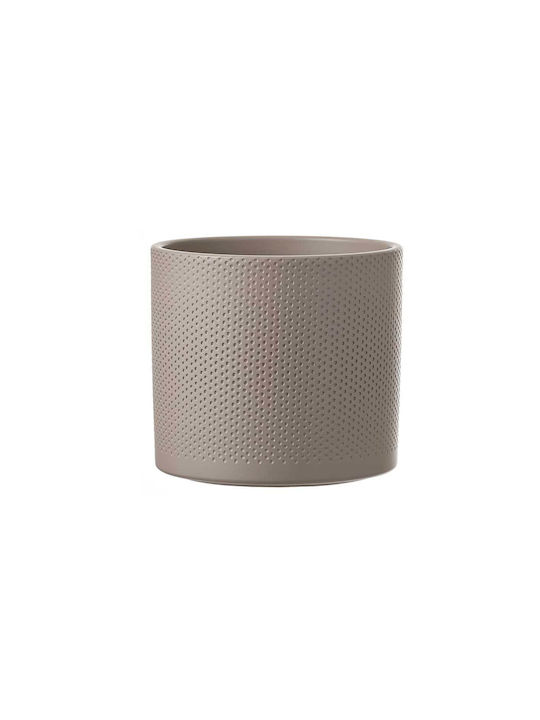 Mica Pot Ceramic Taupe 19x19x17.5cm.