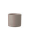 Mica Pot Ceramic Taupe 12x12x12cm.
