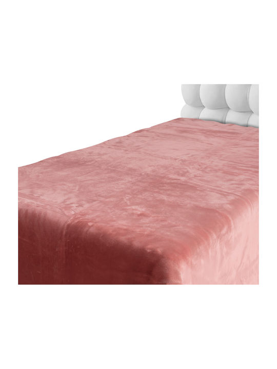 Silk Fashion Κουβέρτα Βελουτέ Υπέρδιπλη 220x240εκ. Σάπιο Μήλο 5206978075438
