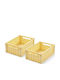 Liewood Children's Folding Storage Box made of Plastic Orange 25x18x9.5cm 2pcs