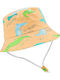 Queen Mother Kids' Bucket Fabric Sunscreen Hat Orange Crocodile Orange