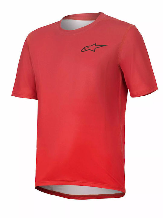 Alpinestars A-dura Παιδική Μπλούζα Μοτοσυκλέτας Κοντομάνικη Πορτοκαλί Χρώμα