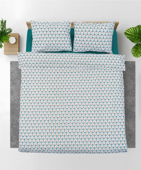 Heinner Semi-Double Duvet Cover Set 180x200cm Blue