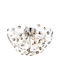 Globo Lighting Ceiling Mount Light Transparent with Integrated LED