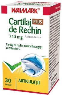Walmark Cartilaj De Rechin 740mg Supliment Pentru Sănătatea Articulațiilor 30 Capsule