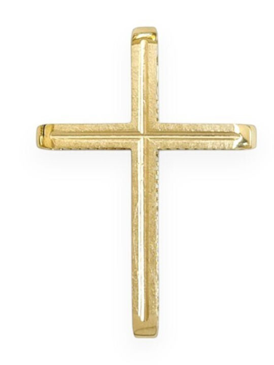 Goldjewels Women's Gold Cross 9K Double Sided