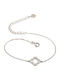 Prince Silvero Women's Bracelet with design Flower made of Silver