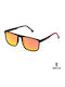Ghetto Men's Sunglasses with Orange Frame and Orange Lens K38189 ORANGE