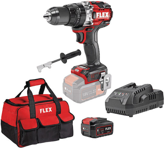 Flex PD 2G 18.0-EC-HD Percussive Brushless Battery Drill Driver 18V 1x5Ah