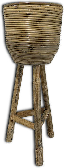 Κασπώ 100% Φυσικό Rattan Stripe Πόδια